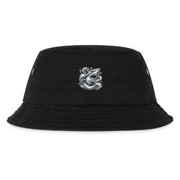 Nightmarish Shark in Dark Waters - Kids’ Bucket Hat - black - Front