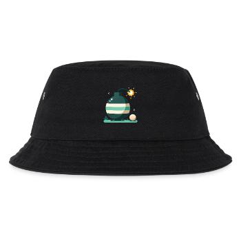 Cartoon-Bombe mit brennender Lunte Design - Kinder Bucket Hat - Schwarz - Vorne