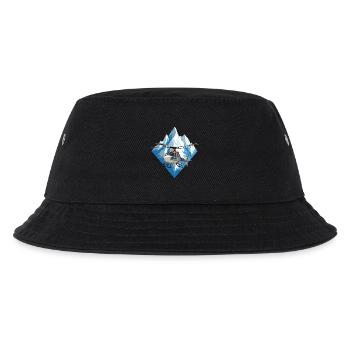 Hubschrauber im Wintereinsatz - Kinder Bucket Hat - Schwarz - Vorne