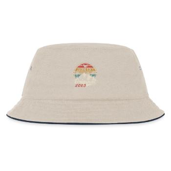 Januar 2003 Jubiläumsgeschenk - Januar 2003 - Kinder Bucket Hat - Natur/Navy - Vorne