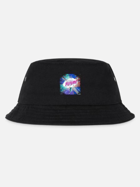 FUTURE Pop Art surreal - Kinder Bucket Hat - Schwarz