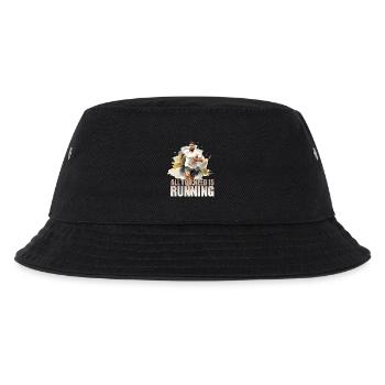 All you need is running - Kinder Bucket Hat - Schwarz - Vorne