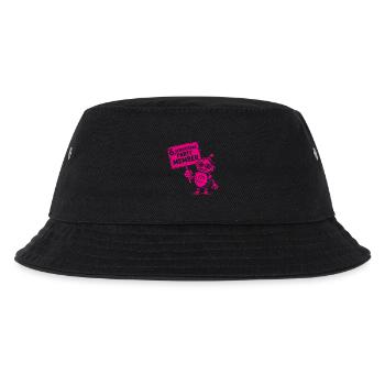 Ich bin sechs Jahre 6. Geburtstag Roboter - Kinder Bucket Hat - Schwarz - Vorne