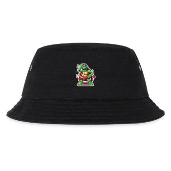 Lustige Schildkröte Oops Cartoon Aufkleber - Kinder Bucket Hat - Schwarz - Vorne