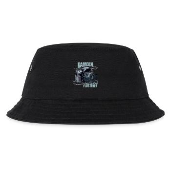 Kamera Flüsterer - Kinder Bucket Hat - Schwarz - Vorne