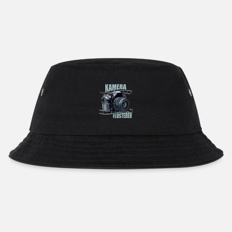 Kamera Flüsterer - Kinder Bucket Hat - Schwarz