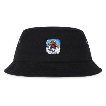 Ski Stier - Kinder Bucket Hat - Schwarz - Vorne