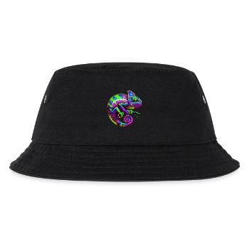 Chamäleon - Kinder Bucket Hat - Schwarz - Vorne