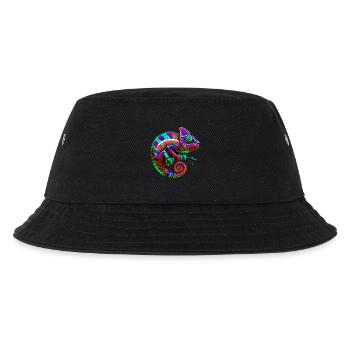 Chamäleon - Kinder Bucket Hat - Schwarz - Vorne
