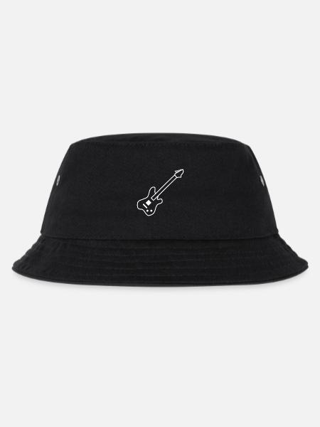 E-Gitarre Gitrarre Musik Rock - Kinder Bucket Hat - Schwarz