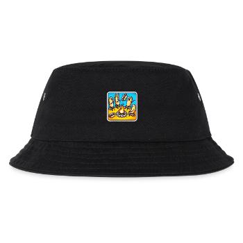 Lustiger Hotdog-Unfall am Lagerfeuer - Kinder Bucket Hat - Schwarz - Vorne