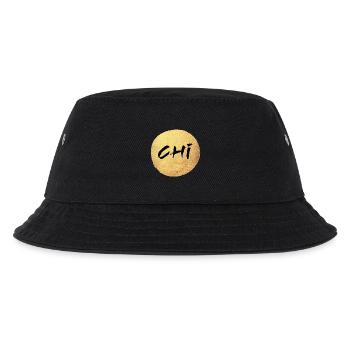 Yoga Goldkreis Chi Gold Namaste om Meditation - Kinder Bucket Hat - Schwarz - Vorne