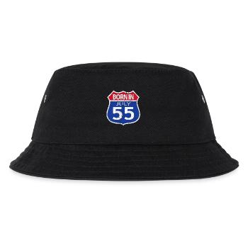 Geboren im Juli 1955 - Kinder Bucket Hat - Schwarz - Vorne