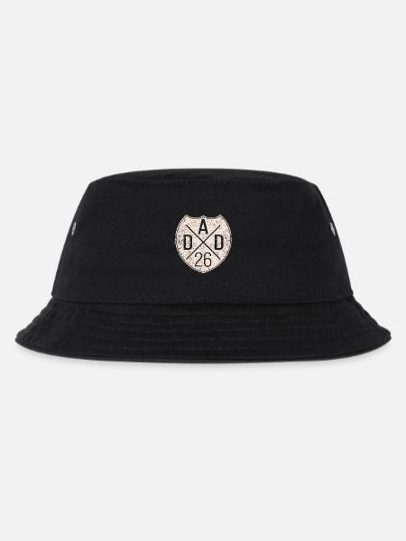 Dad 26 Vater Baby Papa 2026 Vatertagsgeschenk - Kinder Bucket Hat - Schwarz