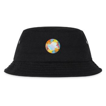 Bunte Unterwasserwelt mit Korallen - Kinder Bucket Hat - Schwarz - Vorne