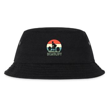 Deadlift Gym Fitness Workout Hantel Bodybuilder - Kinder Bucket Hat - Schwarz - Vorne