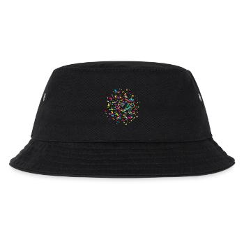 Swirling colorful confetti - Kids’ Bucket Hat - black - Front