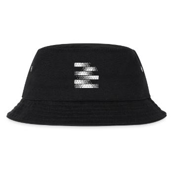 Abstraktes digitales Pixelmuster - Kinder Bucket Hat - Schwarz - Vorne
