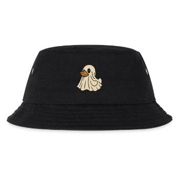 Ghost Rubber Duck Motif - Kids’ Bucket Hat - black - Front