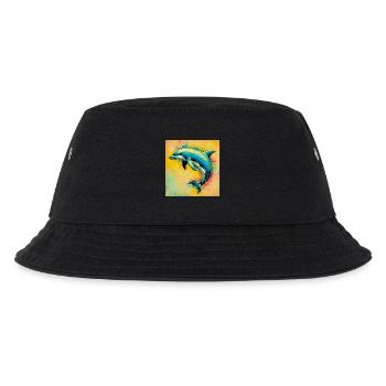 Delfin - Kinder Bucket Hat - Schwarz - Vorne