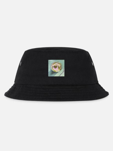 I luv Matcha Künstlerische Snack-Illustration - Kinder Bucket Hat - Schwarz