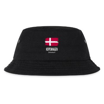 Kopenhagen - Kinder Bucket Hat - Schwarz - Vorne