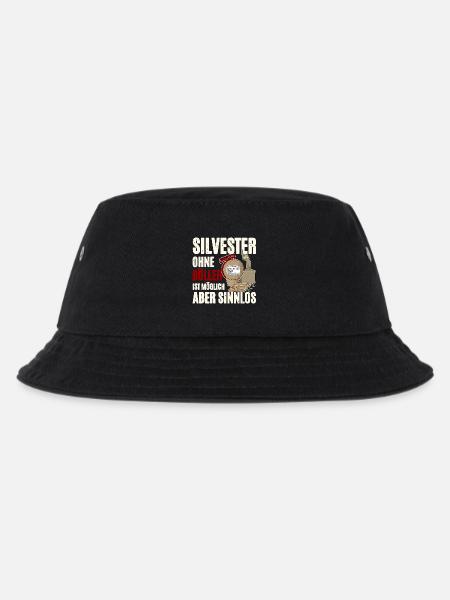Silvester Nur Mit Feuerwerk - Kinder Bucket Hat - Schwarz