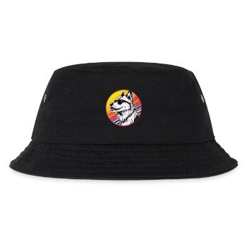 Casual husky with sunglasses - Kids’ Bucket Hat - black - Front