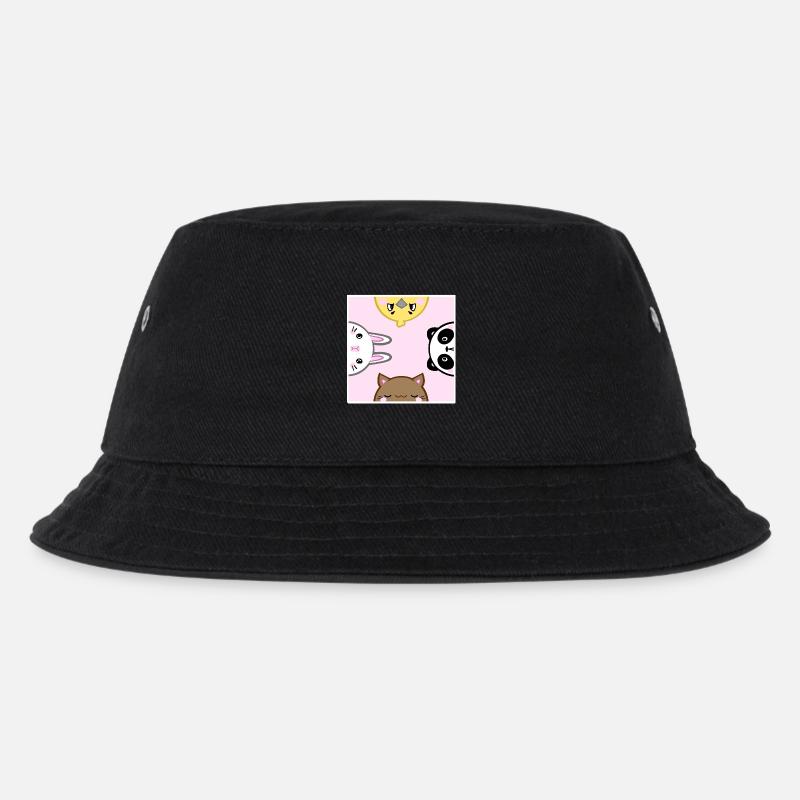 cute animals - Kinder Bucket Hat - Schwarz