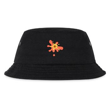 Colour Blot Splatter Orange-Yellow - Kids’ Bucket Hat - black - Front