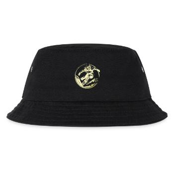 Snowboarder Silhouette - Kinder Bucket Hat - Schwarz - Vorne