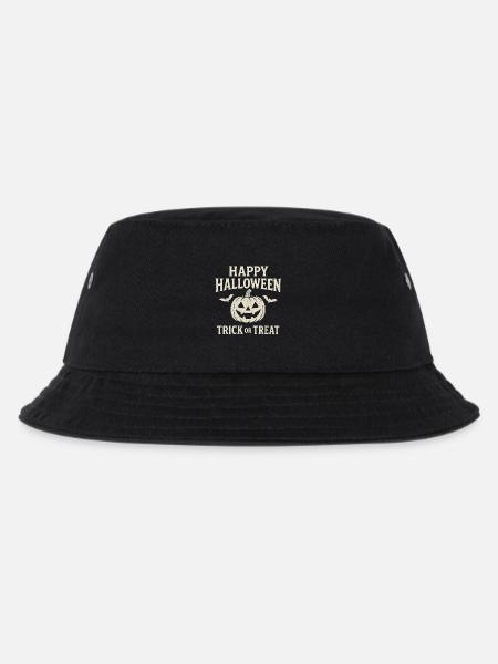 Halloween Pumpkin Trick or Treat - Kinder Bucket Hat - Schwarz
