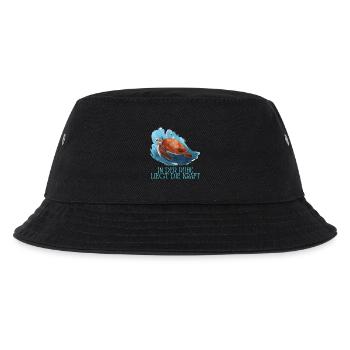 In der Ruhe liegt die Kraft Schildkröte - Kinder Bucket Hat - Schwarz - Vorne