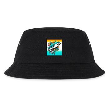 Hai - Kinder Bucket Hat - Schwarz - Vorne