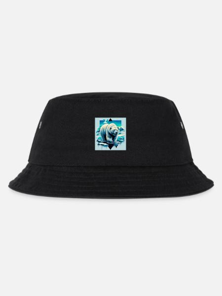 Eisbär - Kinder Bucket Hat - Schwarz