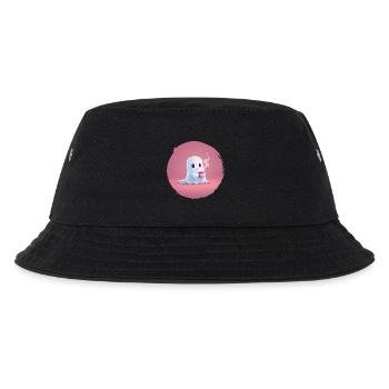 Kaffee‑Geist – Cozy Halloween Shirt - Kinder Bucket Hat - Schwarz - Vorne