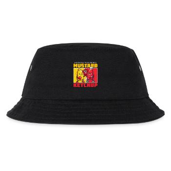 Mustard vs Ketchup Colorful Combat - Kids’ Bucket Hat - black - Front