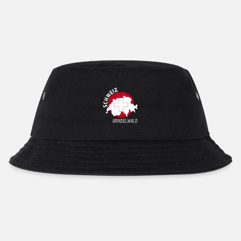 Grindelwald - Kinder Bucket Hat - Schwarz