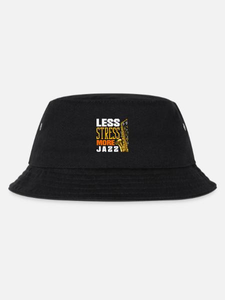 Saxofon - Kinder Bucket Hat - Schwarz