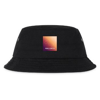 Mallorca Umriss im Sonnenuntergang - Kinder Bucket Hat - Schwarz - Vorne