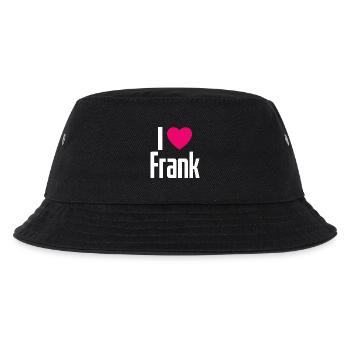 I Love Frank Pink Heart I Love Frank - Kids’ Bucket Hat - black - Front