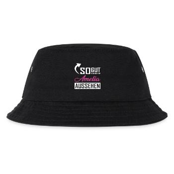 So gut kann nur eine Amelia aussehen - Kinder Bucket Hat - Schwarz - Vorne