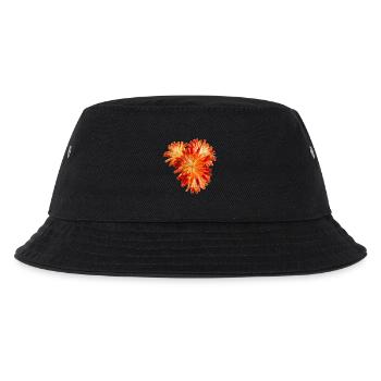 Blüten - Kinder Bucket Hat - Schwarz - Vorne
