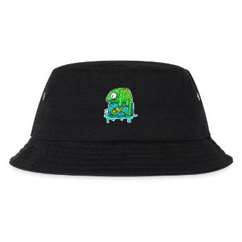 Chamäleon Energydrink Dose. Cartoon Comic Grafitti - Kinder Bucket Hat - Schwarz - Vorne