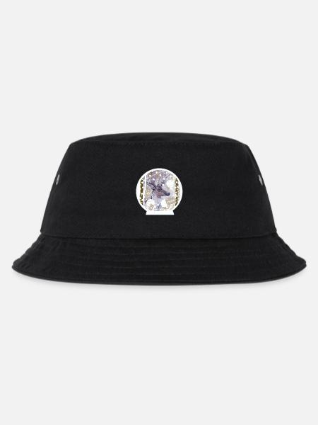 Schneekugel Hirsch - Kinder Bucket Hat - Schwarz