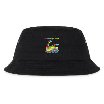 Auf dem richtigen Weg Autismus-Zug - Kinder Bucket Hat - Schwarz - Vorne