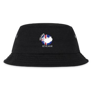 Reykjavík - Kinder Bucket Hat - Schwarz - Vorne