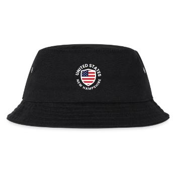 Écusson du New Hampshire avec drapeau américain - Bob Enfant - noir - Devant