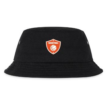 Basketball / Basketball / Basktet-Ball / Sport - Kinder Bucket Hat - Schwarz - Vorne