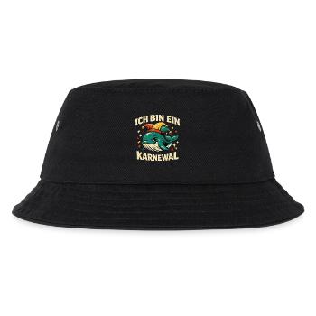 Ich Bin Ein Karnewal Jecke 5. Jahreszeit Wortspiel - Kinder Bucket Hat - Schwarz - Vorne
